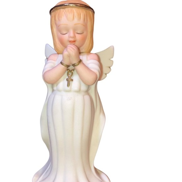 Home Interiors 2 Ceramic Angel Praying Figurines 12245-04 - Picture 3 of 11